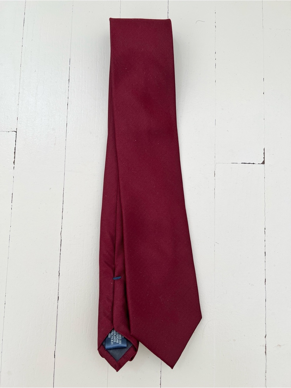 Suitsupply Wine-Red Silk Tie